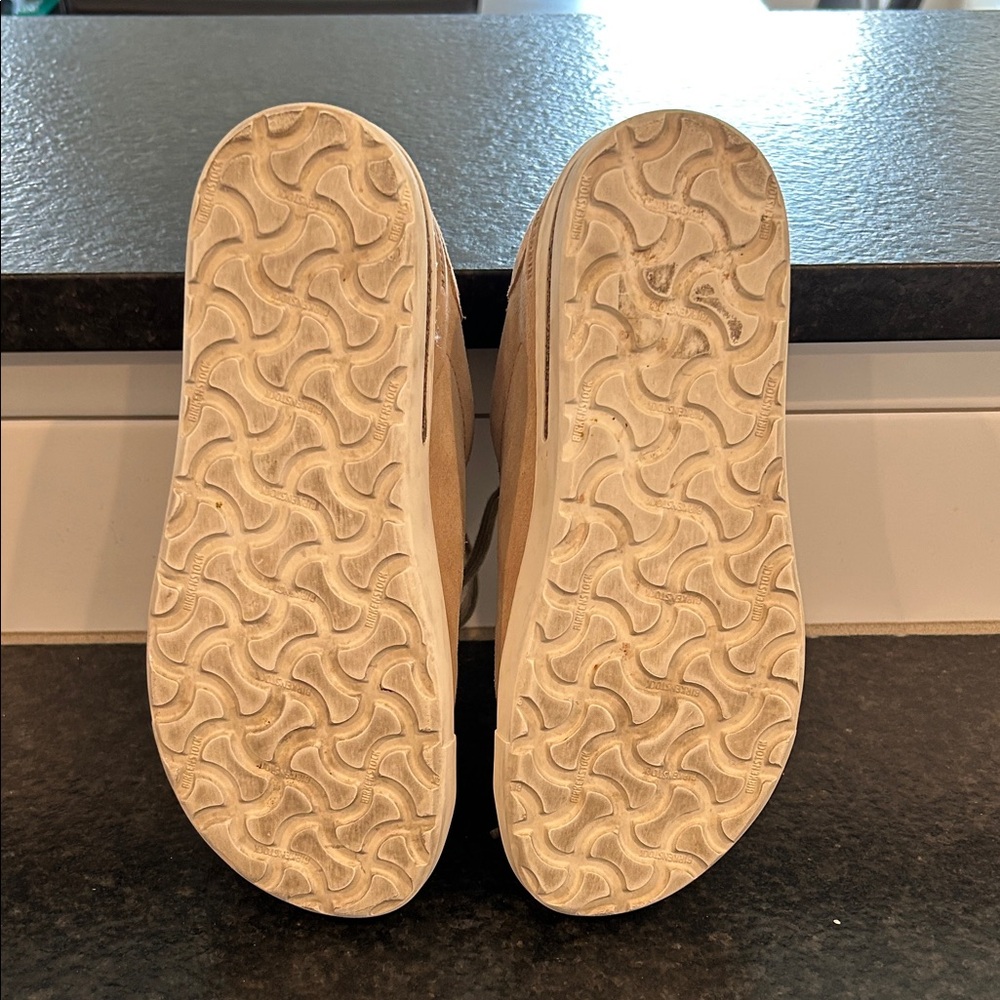 Birkenstock Women’s Tan Suede Sneakers - Picture 4 of 5